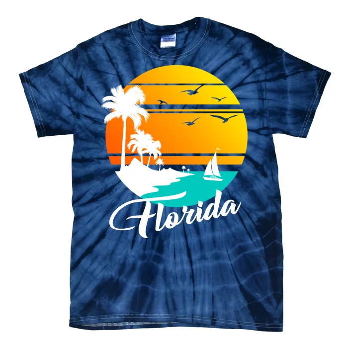 Florida Beach Sunset Tie-Dye T-Shirt