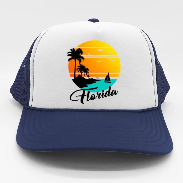 Florida Beach Sunset Trucker Hat