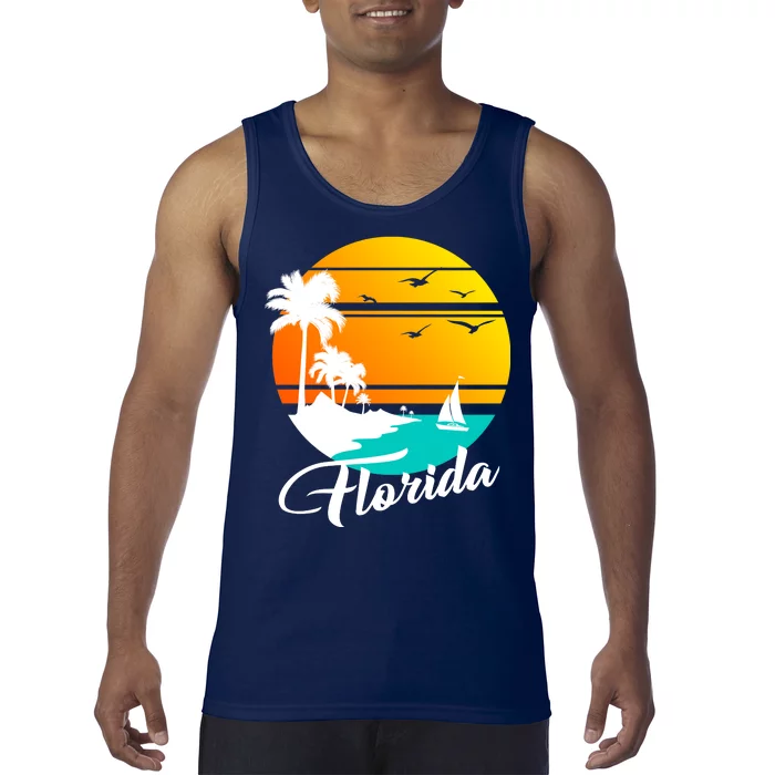 Florida Beach Sunset Tank Top