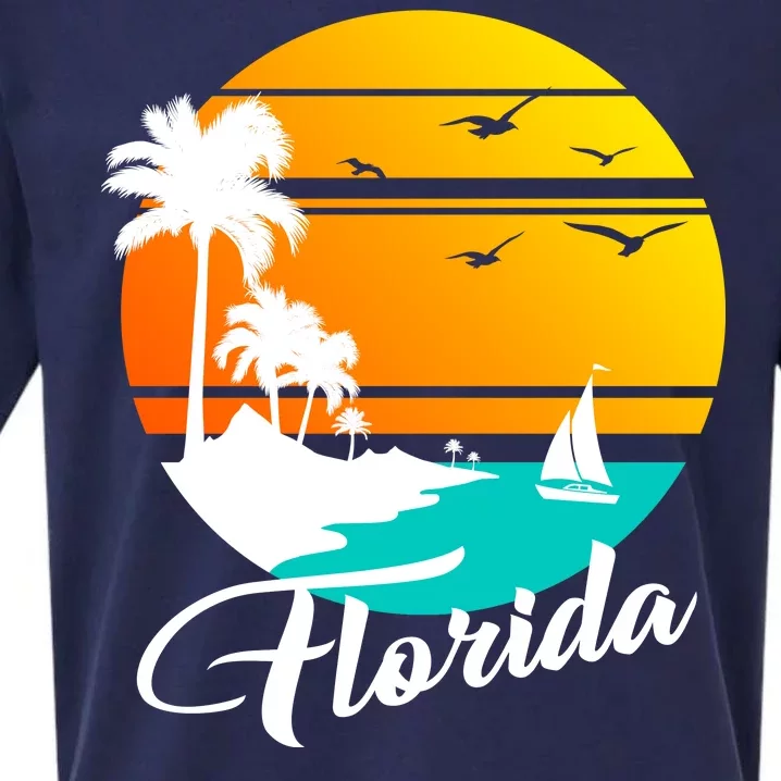 Florida Beach Sunset Sueded Cloud Jersey T-Shirt