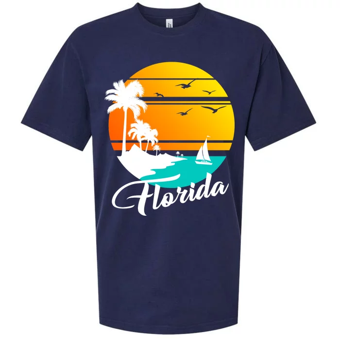 Florida Beach Sunset Sueded Cloud Jersey T-Shirt