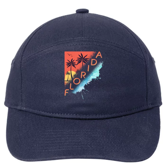 Florida Beach Vacation 7-Panel Snapback Hat