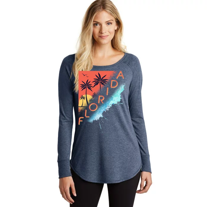 Florida Beach Vacation Women's Perfect Tri Tunic Long Sleeve Shirt