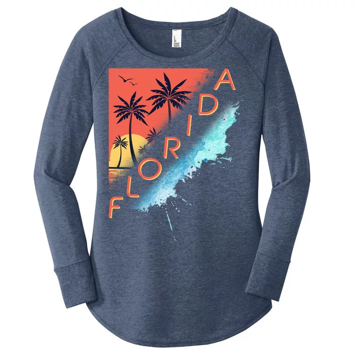 Florida Beach Vacation Women's Perfect Tri Tunic Long Sleeve Shirt