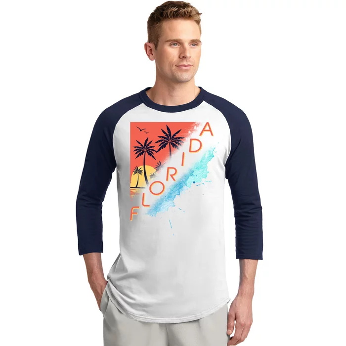 Florida Beach Vacation Baseball Sleeve Shirt