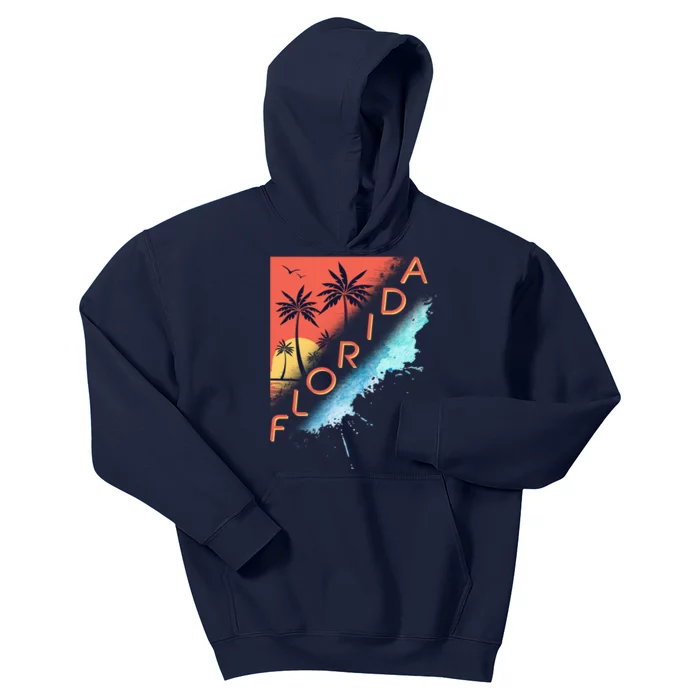 Florida Beach Vacation Kids Hoodie