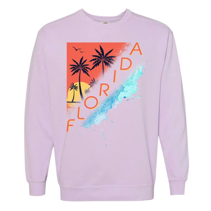 Florida Beach Vacation Garment-Dyed Sweatshirt