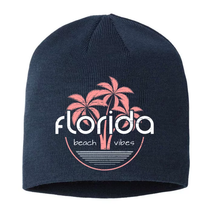 Florida Beach Vibes Retro 8 1/2in Sustainable Knit Beanie