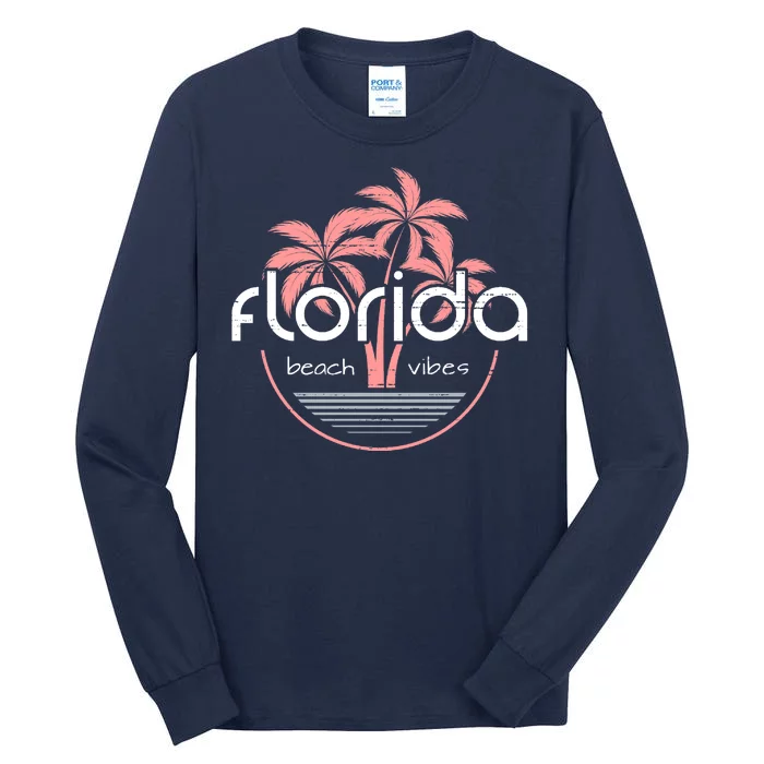 Florida Beach Vibes Retro Tall Long Sleeve T-Shirt