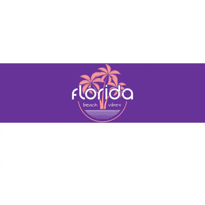 Florida Beach Vibes Retro Bumper Sticker