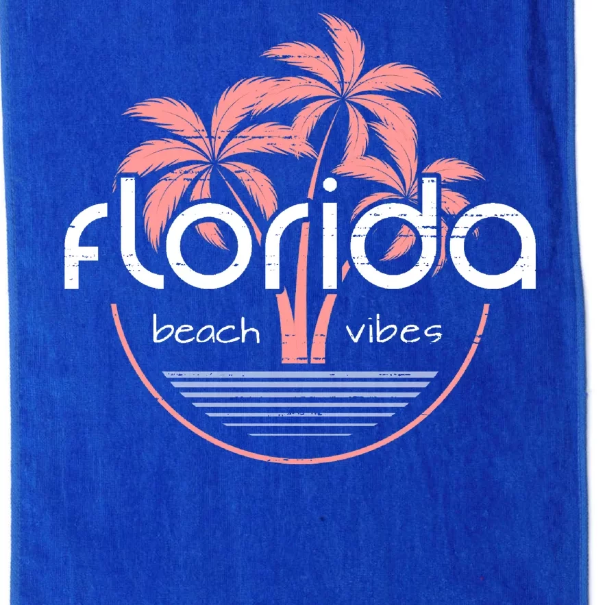 Florida Beach Vibes Retro Platinum Collection Golf Towel