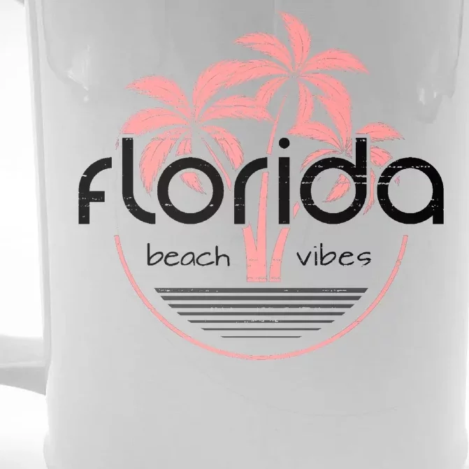 Florida Beach Vibes Retro Front & Back Beer Stein