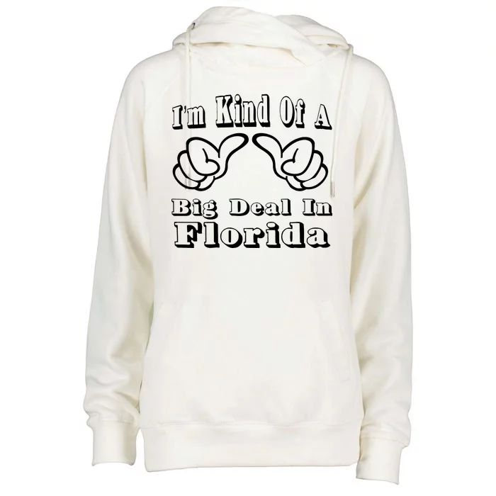 Florida Big Deal Womens Funnel Neck Pullover Hood