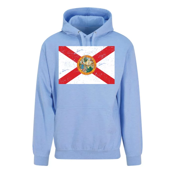 Florida Flag Distressed Vintage Unisex Surf Hoodie