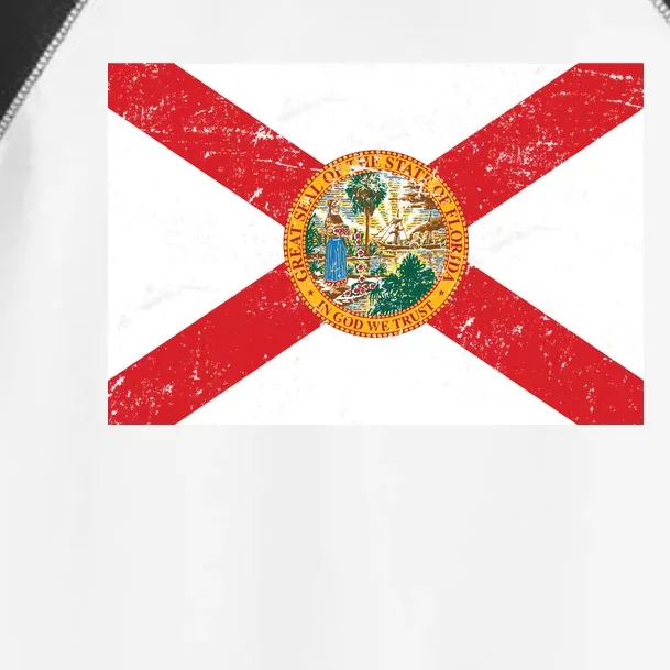 Florida Flag Distressed Vintage Toddler Fine Jersey T-Shirt