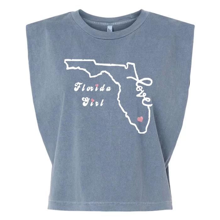 Florida Girl Garment-Dyed Women's Muscle Tee