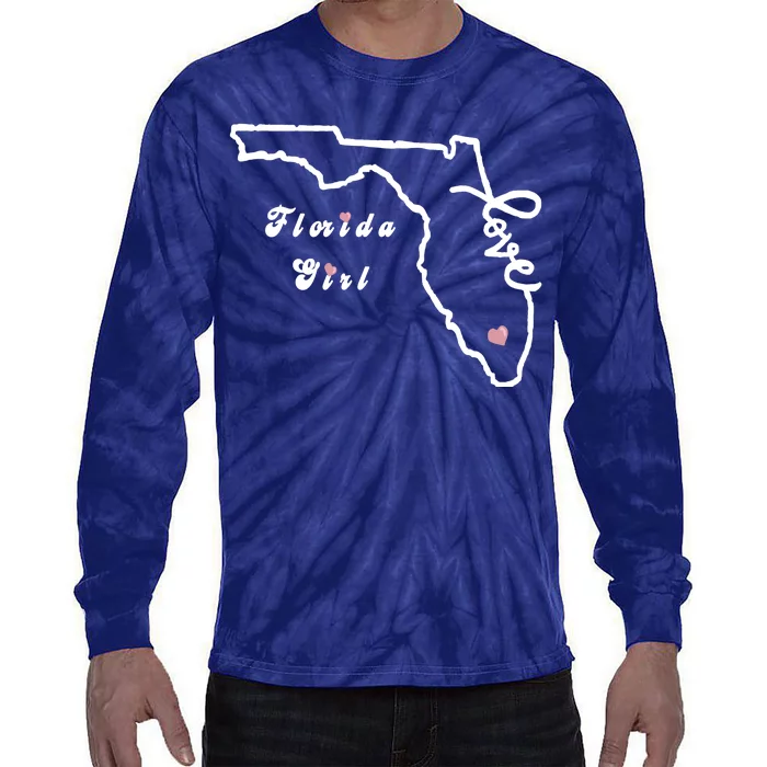 Florida Girl Tie-Dye Long Sleeve Shirt