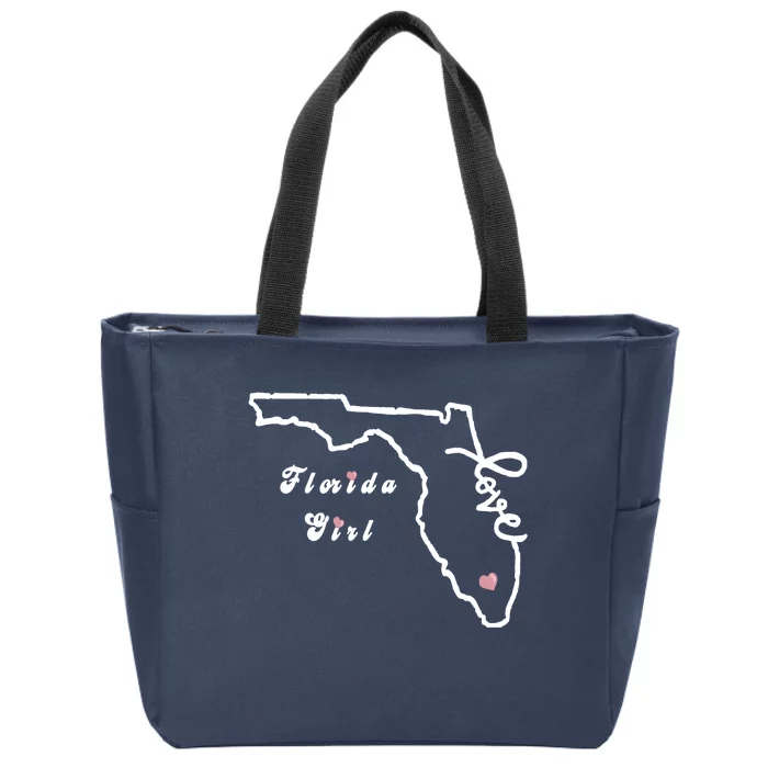 Florida Girl Zip Tote Bag