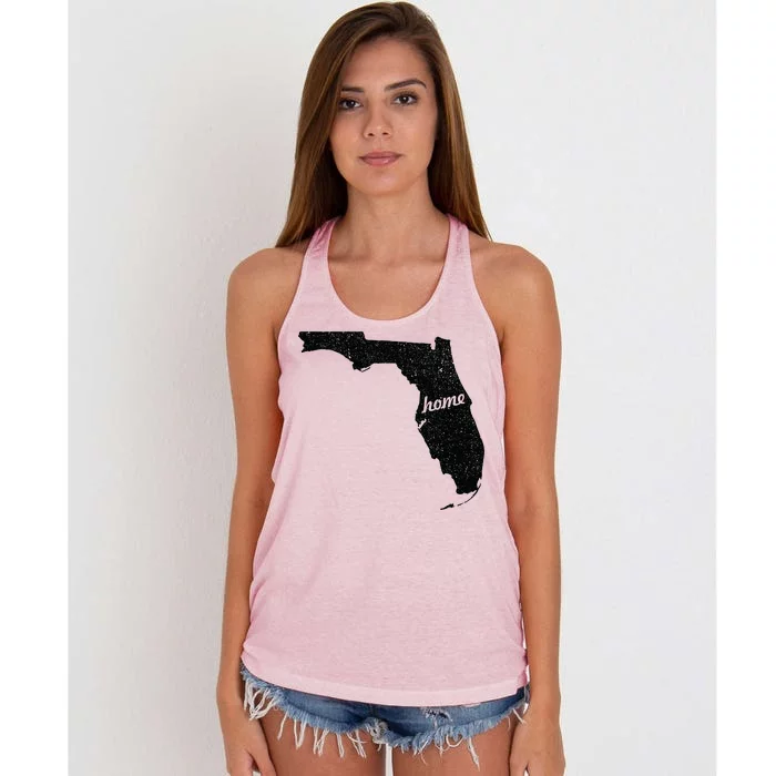 Florida Home State Women's Knotted Racerback Tank