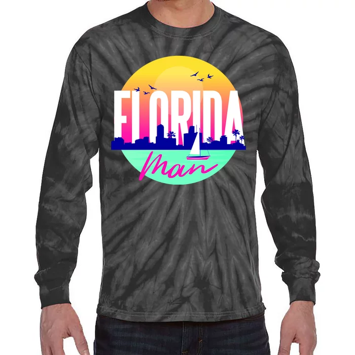 Florida Man Tie-Dye Long Sleeve Shirt