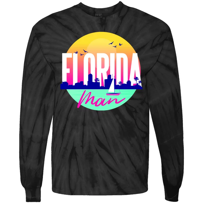 Florida Man Tie-Dye Long Sleeve Shirt