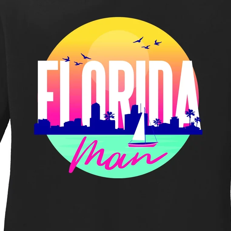 Florida Man Ladies Long Sleeve Shirt