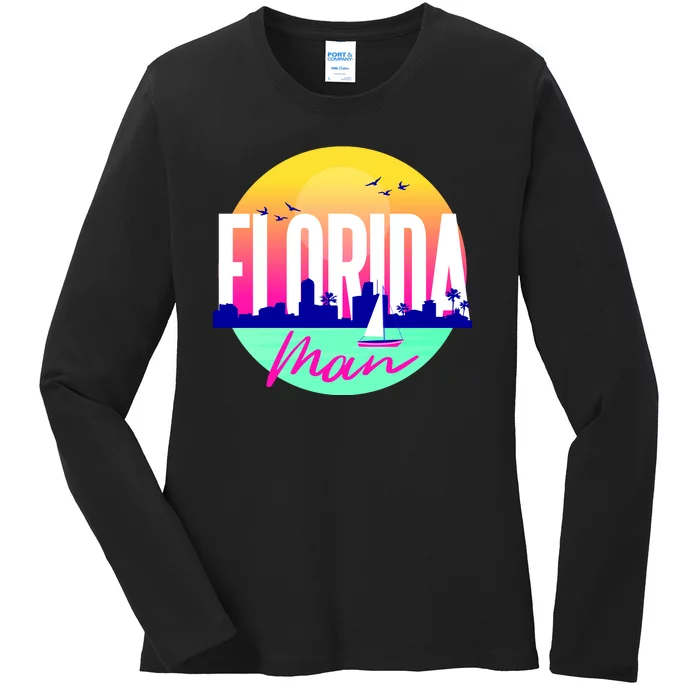 Florida Man Ladies Long Sleeve Shirt