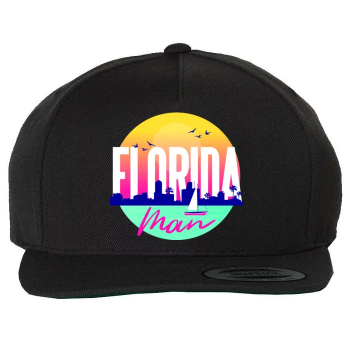 Florida Man Wool Snapback Cap