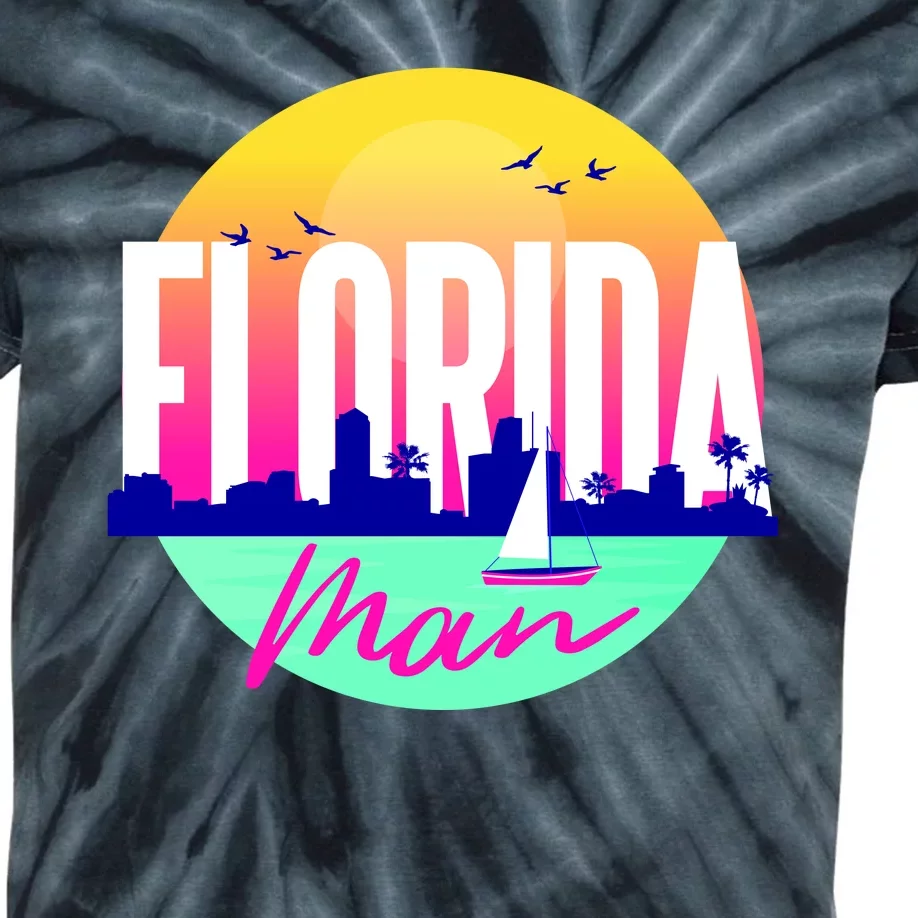 Florida Man Kids Tie-Dye T-Shirt