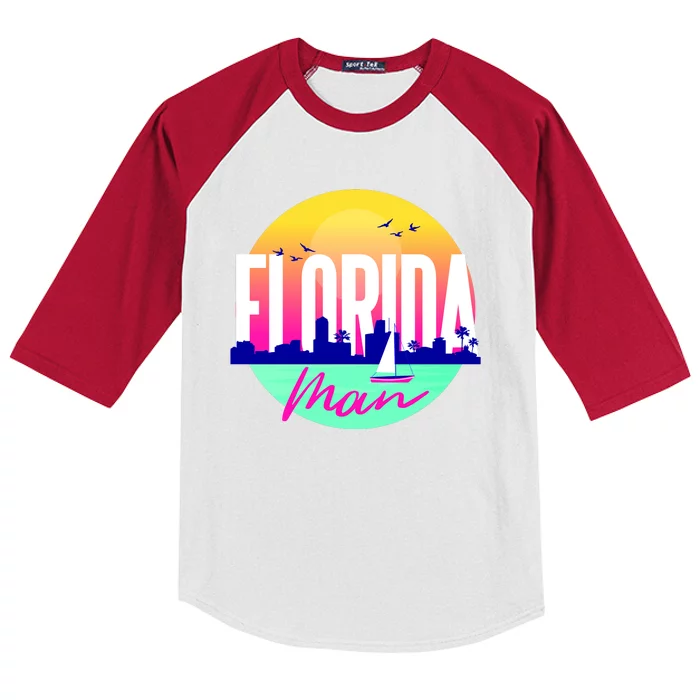 Florida Man Kids Colorblock Raglan Jersey