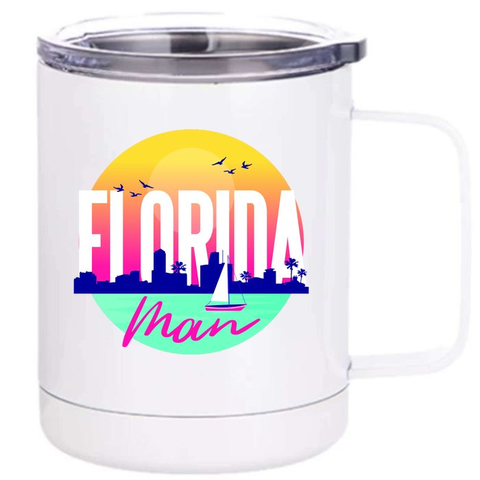 Florida Man Front & Back 12oz Stainless Steel Tumbler Cup