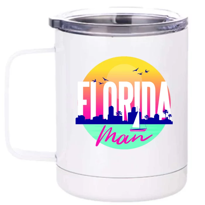 Florida Man Front & Back 12oz Stainless Steel Tumbler Cup