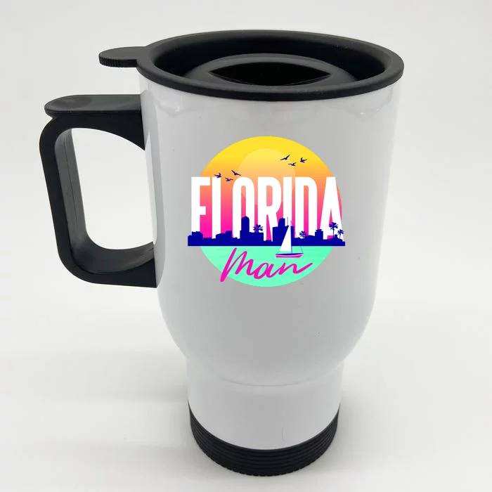 Florida Man Front & Back Stainless Steel Travel Mug