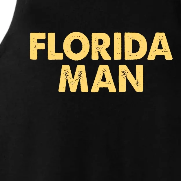 Florida Man Meme Ladies Tri-Blend Wicking Tank