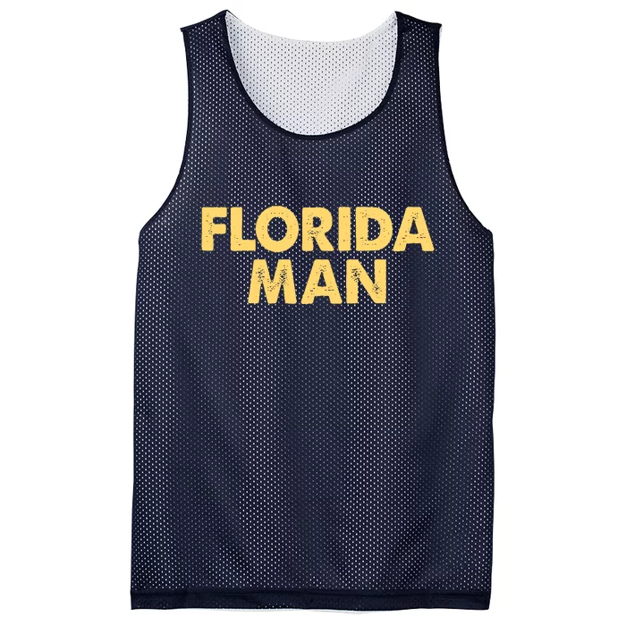 Florida Man Meme Mesh Reversible Basketball Jersey Tank