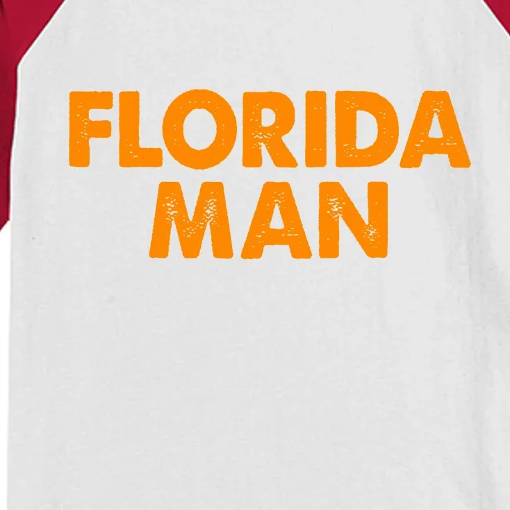 Florida Man Meme Kids Colorblock Raglan Jersey