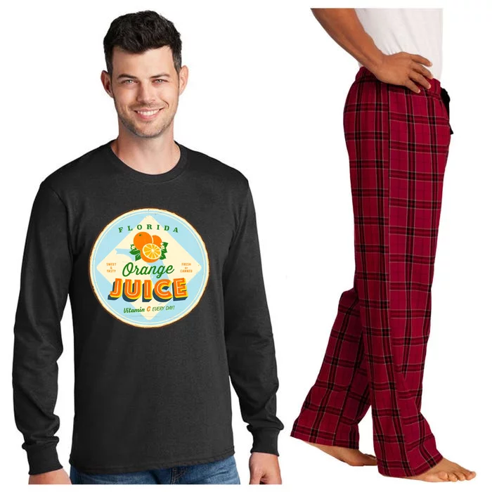 Florida Orange Juice Vitamin C Everyday Long Sleeve Pajama Set