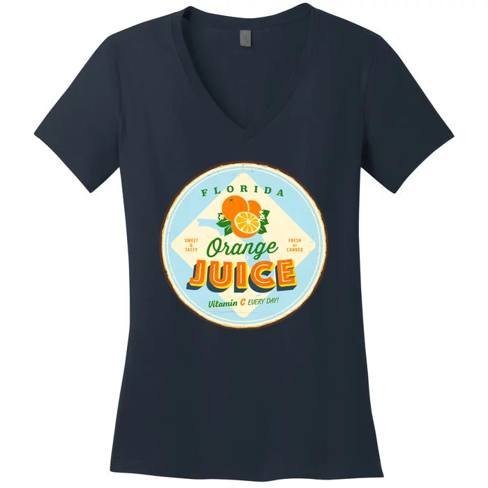 Florida Orange Juice Vitamin C Everyday Women's V-Neck T-Shirt