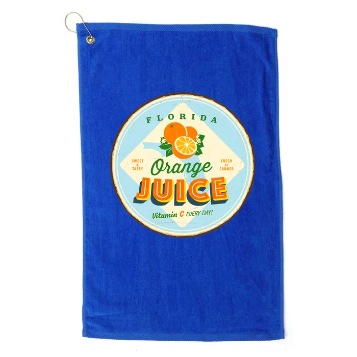 Florida Orange Juice Vitamin C Everyday Platinum Collection Golf Towel