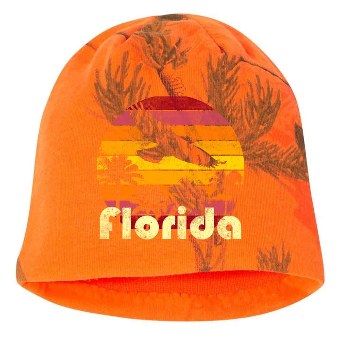 Florida Retro Sunset Kati - Camo Knit Beanie