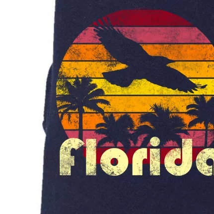 Florida Retro Sunset Doggie 3-End Fleece Hoodie