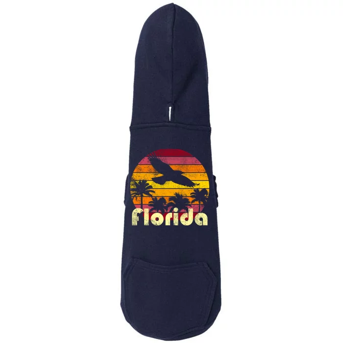 Florida Retro Sunset Doggie 3-End Fleece Hoodie