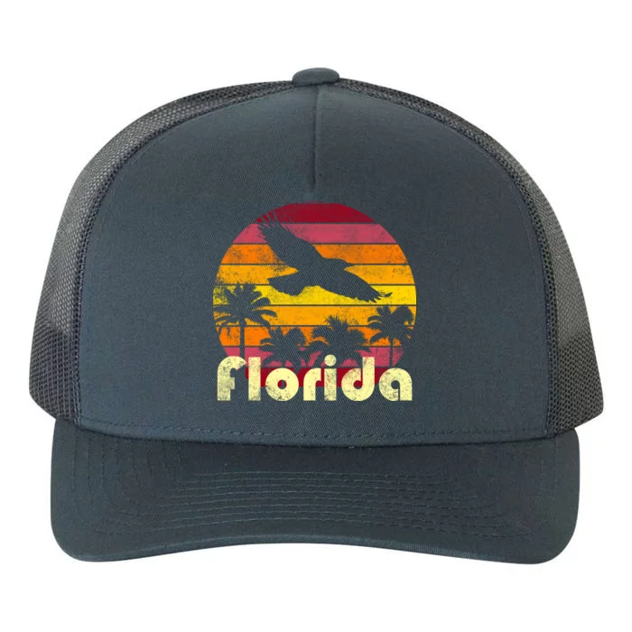 Florida Retro Sunset Yupoong Adult 5-Panel Trucker Hat