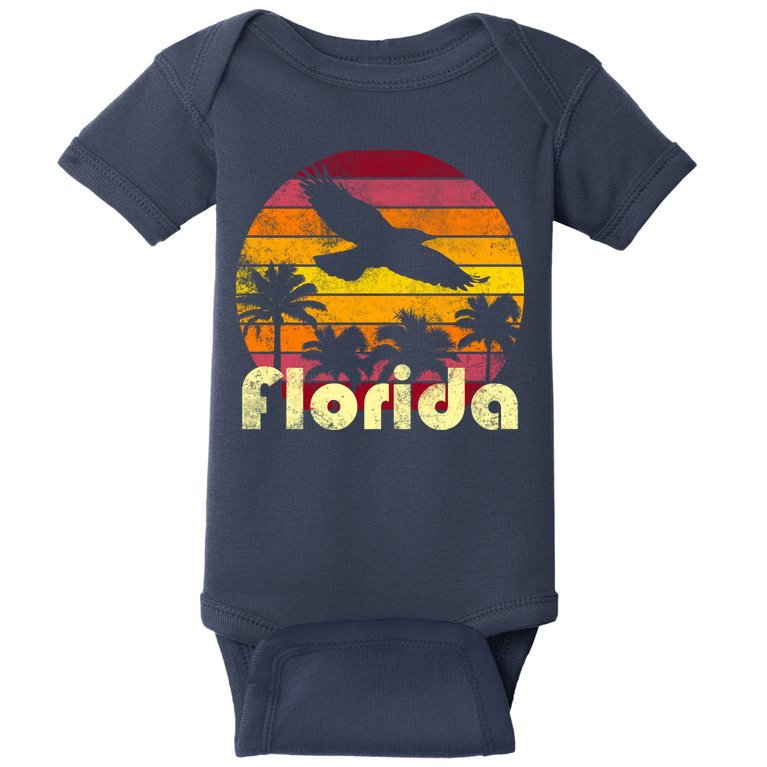 Florida Retro Sunset Baby Bodysuit