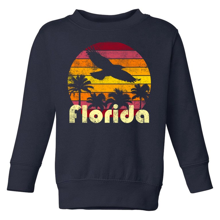 Florida Retro Sunset Toddler Sweatshirt