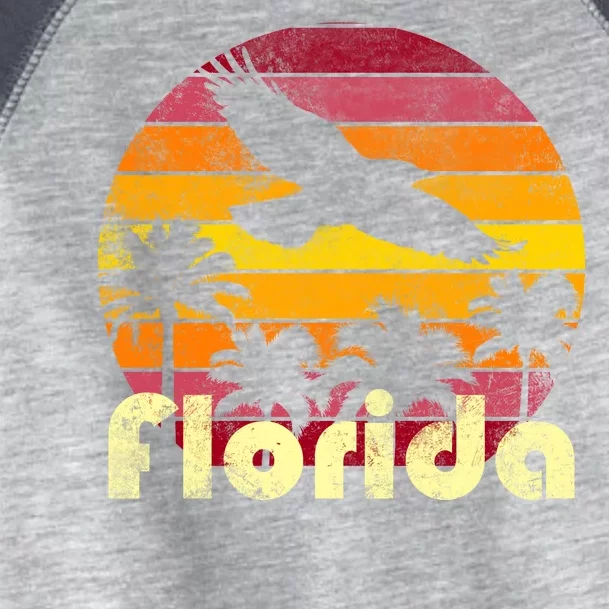 Florida Retro Sunset Toddler Fine Jersey T-Shirt