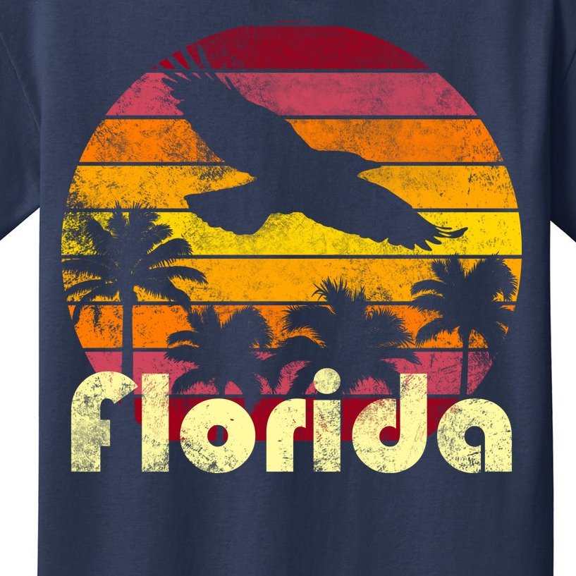 Florida Retro Sunset Kids T-Shirt