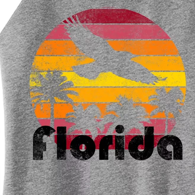 Florida Retro Sunset Women’s Perfect Tri Rocker Tank