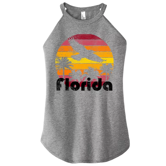 Florida Retro Sunset Women’s Perfect Tri Rocker Tank