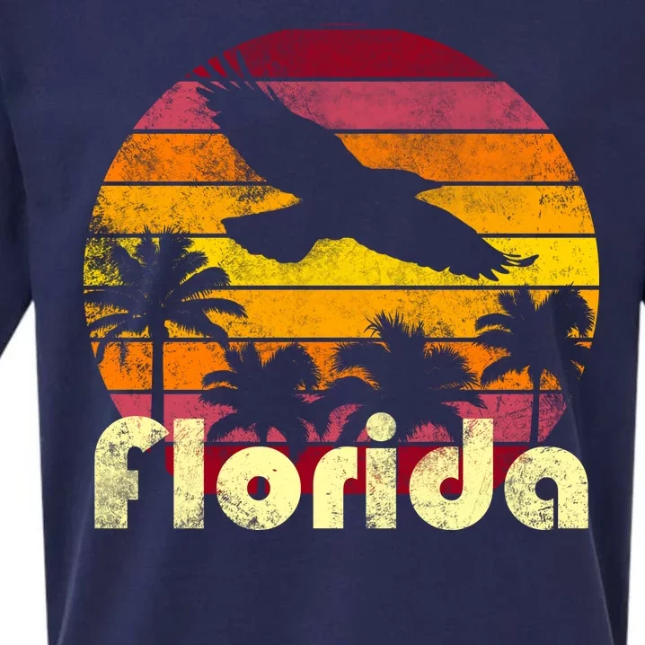 Florida Retro Sunset Sueded Cloud Jersey T-Shirt